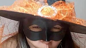 halloween witch neighbor seduces with huge cameltoe