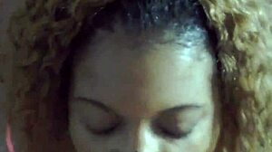 Innocent ebony teen in Philly subtly sucks white cock with suggestive glances