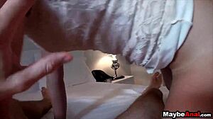 Amateur brunette Evelyn Lacie tries first anal in public pickup