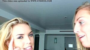 Cosima Knight and Roxy Rox dive into steamy lesbian pov play. Their tongues explore every spot.