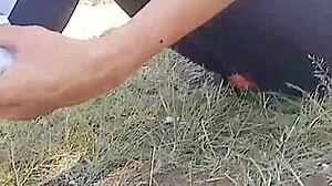 her boyfriend left her alone, so i took her home 😈