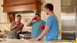 College Roommates Host Gym Buddies for Bareback Orgy