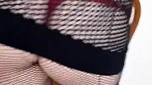 Latina Undresses In Lingerie For Striptease In California