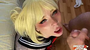 i passionately deepthroat toga himiko's big ass
