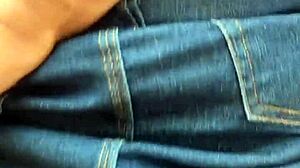 I'm pounding this married Latina's ass at the hotel window