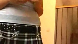 hot busty brunette teen slowly strips, rips clothes, and gets fucked passionately