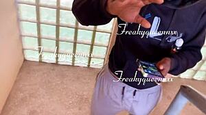 I caught my tenant masturbating on camera, so I asked him to fuck me or I'd report him