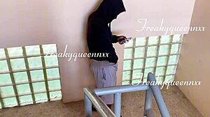 I caught my tenant masturbating on camera, so I asked him to fuck me or I'd report him