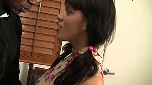 Binky Bangs, do you worship this huge black dick? Tell me how it feels bareback!