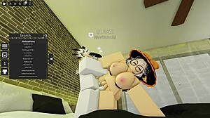 Cute Robloxian Witch Meets Stranger In Group Setting