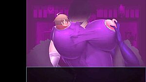 Hey, check this out, Mistress’s boobs getting sucked in hentai game!