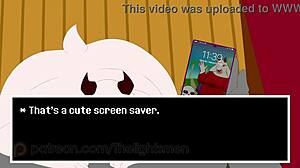 toriel explores the underground in this animated adventure