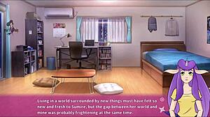 ninnin days part 10 finale with sexy brunette and big tits in game