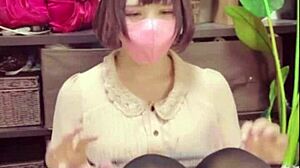 cat ear crossdresser cutie masturbates solo in hot vid