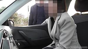 Damn, dogging my wife in public car park with MissCreamy!