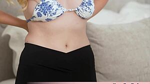 Brunette and Blonde Stepdaughters Team Up Against Old Man