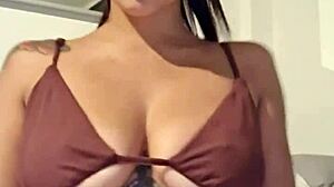 Horny after a party, I use a realistic dildo hard. Claudia Bavel craves wild solo action!