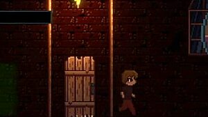 Exploring the drain mansion in this anime game
