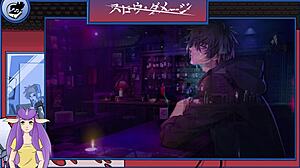 I watch this skinny brunette bodybuilder in hentai anime, feeling so turned on by her muscular form