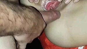 Amateur Hermanastros Bareback Fucking with Monster Cock and Creampie in POV