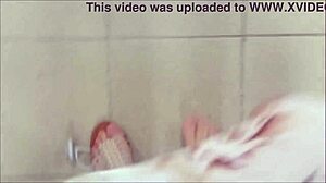 Wonderful sexy feet tease in shoe shop with stunning sandals. Would you suck every toe right there?