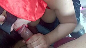 Halloween special: queen of hearts gets her ass filled with cum in wild anal