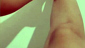 Shy petite hottie feels horny showing off her sexy legs and red pedicure on camera