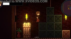 Exploring the drain mansion in this anime game