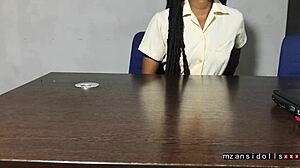 ebony babe fucked outdoor with clothes ripped