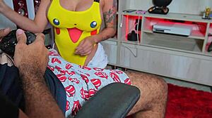 My Stepfather Fucks Me In Cowgirl While Playing Video Games