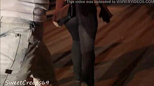 check out this candid babe's perfect ass at the party 😍