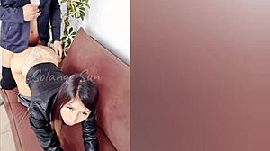 Beautiful Latina Bride Enjoys Warm Milk - Solange Sun