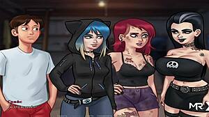 Ebony babe rides him hard in bed with cowgirl moves