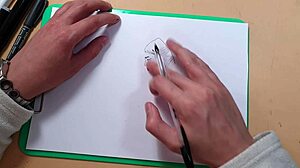 I sketched two beautiful sexy girls quickly with my ballpoint pen for fun.