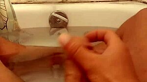 Subtle Splashes And Strokes Await In This Amateur Bath Masturbation Session