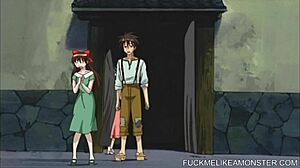 Anime maid banged with bdsm dildo, oh man, its wild n crazy!