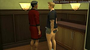 gareth williams bangs father-in-law in wild mmf threesome sims 4