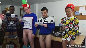 cute straight boy with big dick turns gay 😈