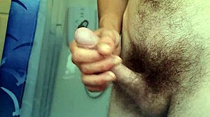 gay twink gets caught jerking off. then he takes anal fucking from big cock in amateur scene.