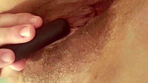 I love watching this hot amateur moan as she cums from masturbation