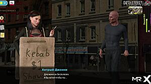 Fashionbusiness - Groping her breasts in wild 3D game action.