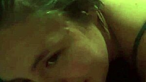 The Young Step Daughter Tells Kinky Sex Story While Sucking Huge Cock, Ending with Sloppy Facial Cumshot