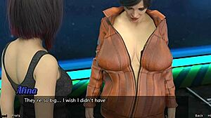 Hot Milf Nip Slip in Space!