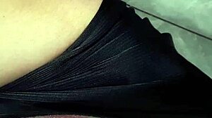 wow, flashing my cock at the mature lady in the laundry mat, she looks shocked!