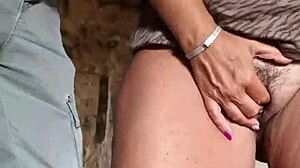 Wow, check out this couple having exhibitionist sex in the medieval village with big cocks 😏