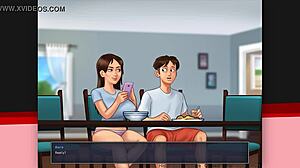 our hot gym teacher in summertime saga with big tits