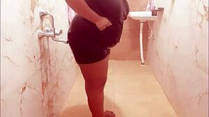 myanmar sexy milf bathing in the shower, so hot