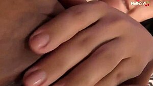 Masturbating hard with my new red dildo!