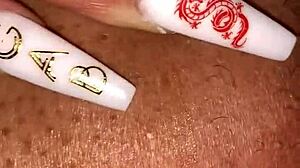 Gaping her ass with toys.