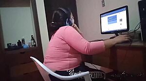 La chica gamer distracts me from playing, so I punish her with a hard fuck. We almost got caught, but it felt so good!